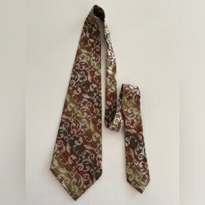 LOUIS FERAUD Paris Vintage Kipper Tie Pattern Thin Ombre Diagonal Stripe 70 s